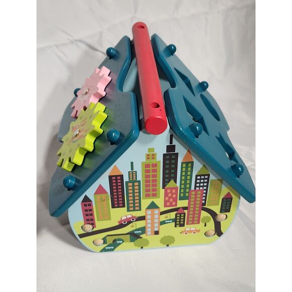 Ginsey OOPS wooden Happy House shape sorter no shapes - Picture 5 of 10